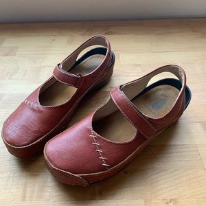 Wolky Leather Strap Cloggy Mary Jane - 43